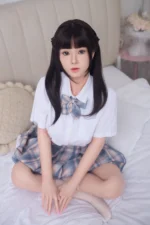 158cm D-cup Silicone Sex Doll Sharon, ROS Head #T28