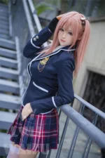 160cm D-cup Japanese Pink Hair Sex Doll Sloane