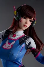 167cm D-Cup Silicone Sex Doll D.Va (Free Doll Same Clothes)
