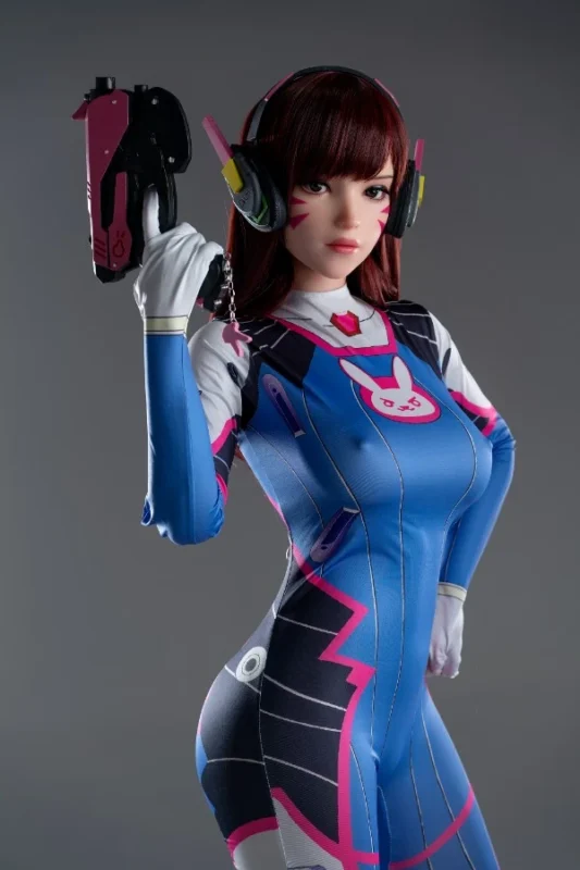 167cm D-Cup Silicone Sex Doll D.Va (Free Doll Same Clothes)