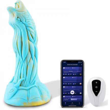 8 inch Dragon Wolf Fat Realistic Girthy Massive Colorful Dildo With Suction Cup