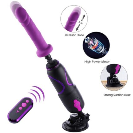 Automatic Remote Thrusting Dildo with 3 Powerful Thrusting Actions 8 Vibration Modes