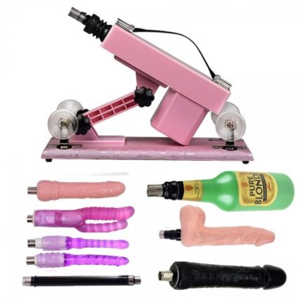 Auxfun Adjustable Speed Automatic Love Machine-Pink