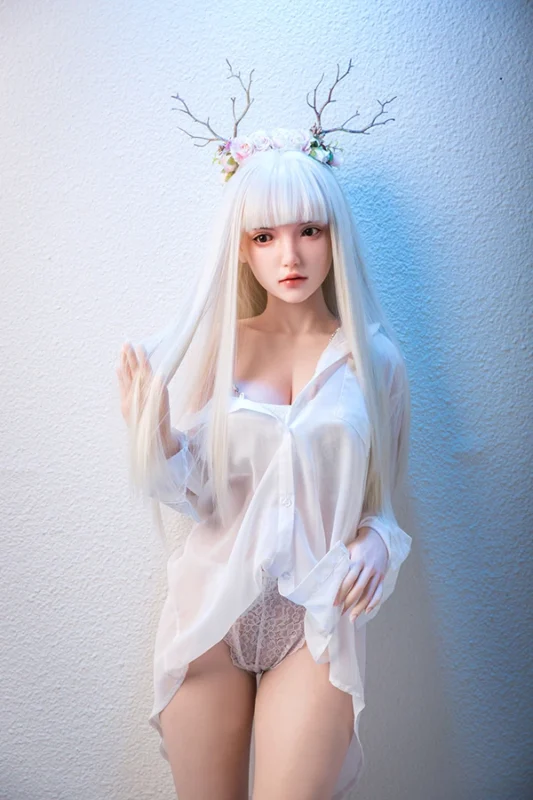 Best White Hair Big Boobs Sex Doll Carmen 152cm