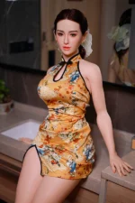 Cheongsam Beautiful Female Sex Doll Blondell 163cm