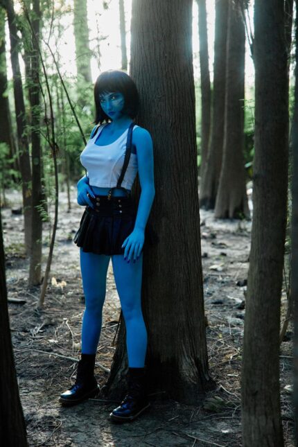 🔹CLM Classic🔹158cm Myrtice B-Cup Alien Blue Skin Sex Doll Tifa Makeup (Avatar-Blue)