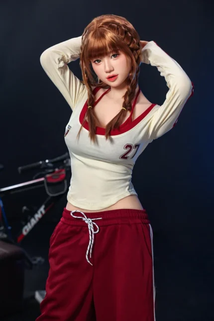 Cute Japanese Pigtails Sex Doll Zaida 168cm, ROS Head #888