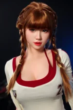 Cute Japanese Pigtails Sex Doll Zaida 168cm, ROS Head #888