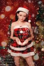 Elegance Christmas Lady Silicone Sex Doll Cherry 165cm