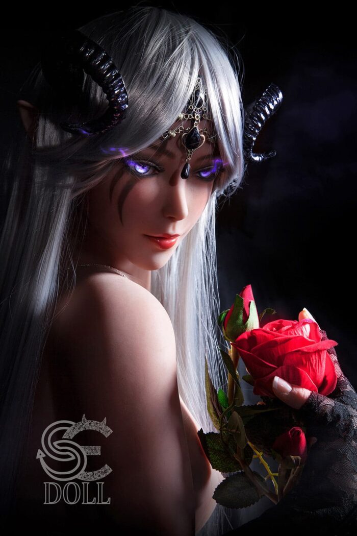 EU In Stock-150cm/4ft 11 Anime Alien in E-Cup Mysterious Night Elf Sex Doll SED068 - Samantha.C