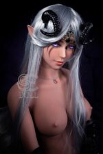 EU In Stock-150cm/4ft 11 Anime Alien in E-Cup Mysterious Night Elf Sex Doll SED068 - Samantha.C
