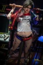 Famous Movie Cosplay Sex Doll Harley Quinn 166cm