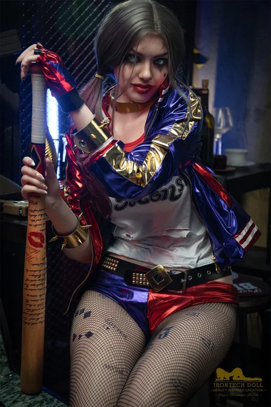 Famous Movie Cosplay Sex Doll Harley Quinn 166cm