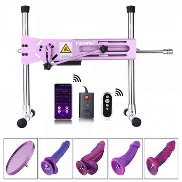 Hismith Noble Purple Sex Machine Bundle with 4 Fantasy Dildos Hismith Noble Purple Sex Machine Bundle with 4 Fantasy Dildos