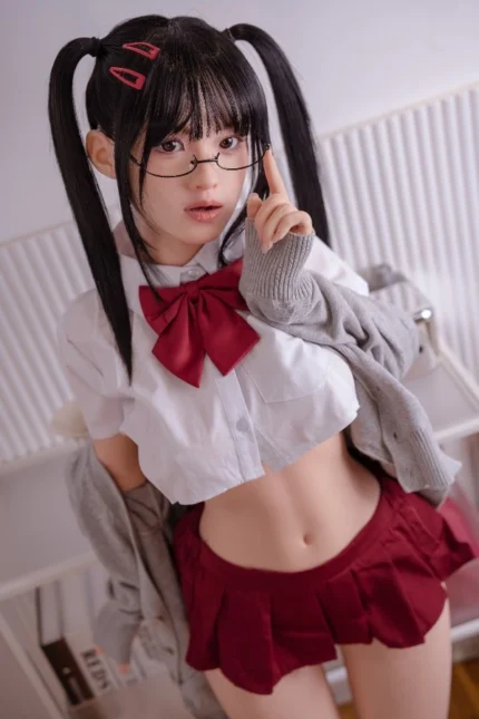 Japanese Pigtails Silicone Sex Doll Chase 148cm, ROS Head #712