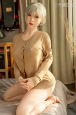 Life Size Beautiful Silver Hair Chinese Sex Doll Qian 158cm