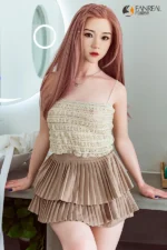 Lifelike Beautiful Chinese Small Breast Sex Doll Qian 158cm