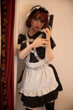 Lifelike Redhead Big Breast Maid Sex Doll Mechelle 171cm