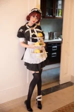 Lifelike Redhead Big Breast Maid Sex Doll Mechelle 171cm