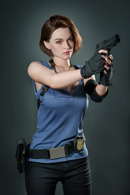 New Resident Evil Silicone Sex Doll Jill Valentine 168cm (Free Doll Same Clothes)