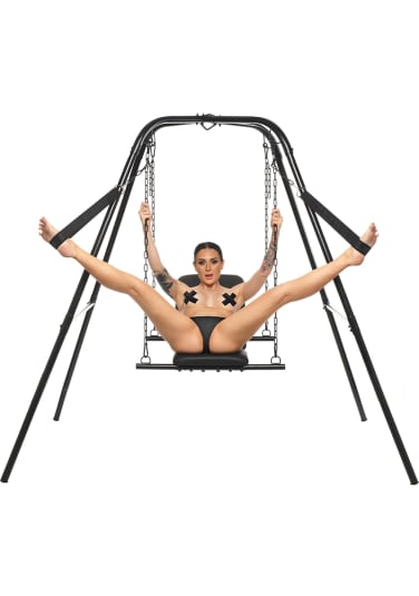 Throne Adjustable Sex Sling With Stand | Lion's Den Online Sex Toy Store