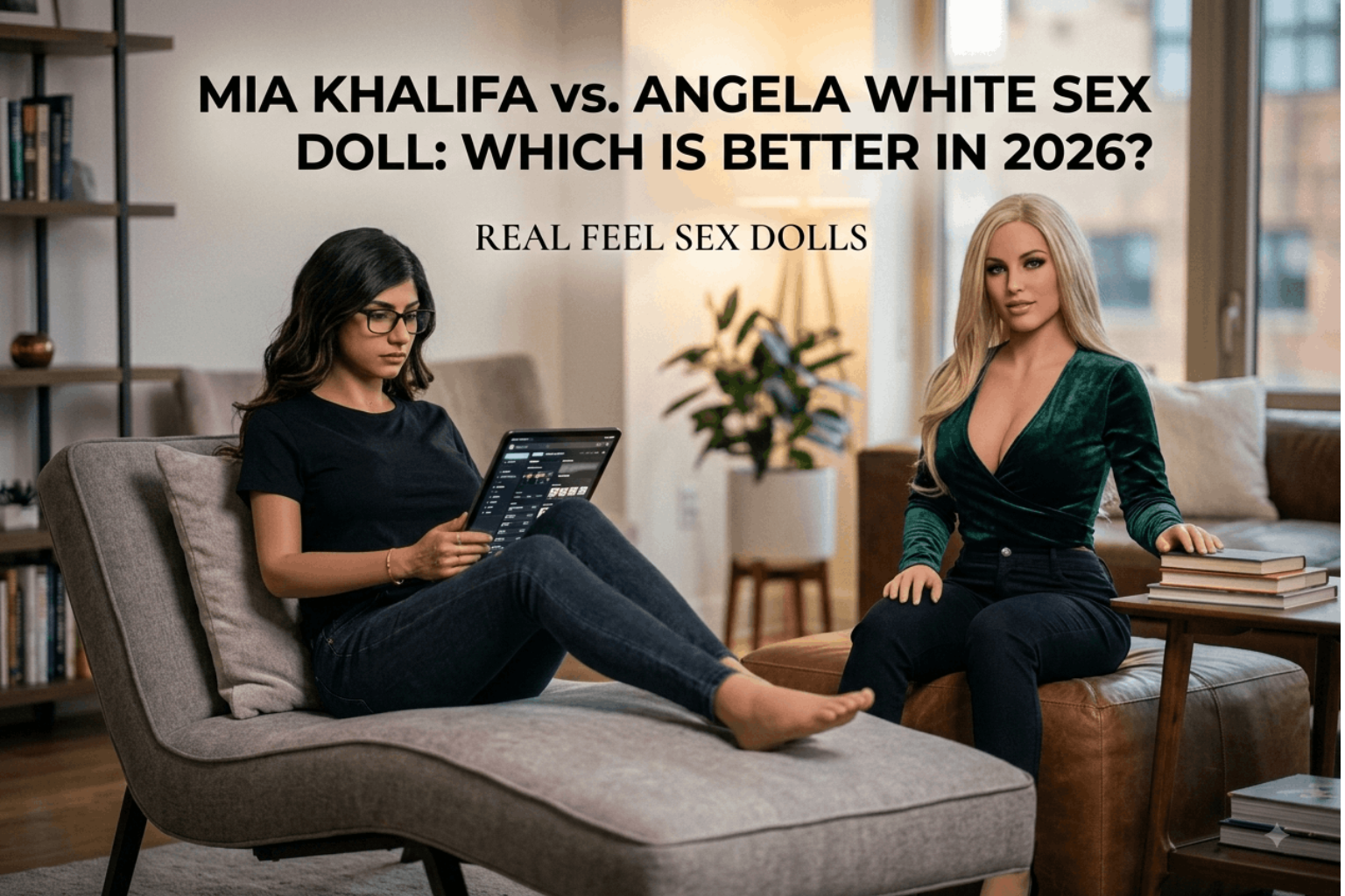Mia Khalifa vs Angela White Sex Doll